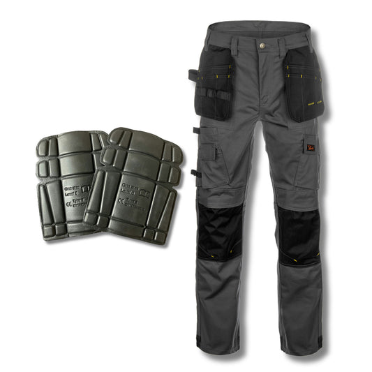 Tradies ProTech Utility Work Pants With Knee Pads & Built-in Multi-Use Pockets