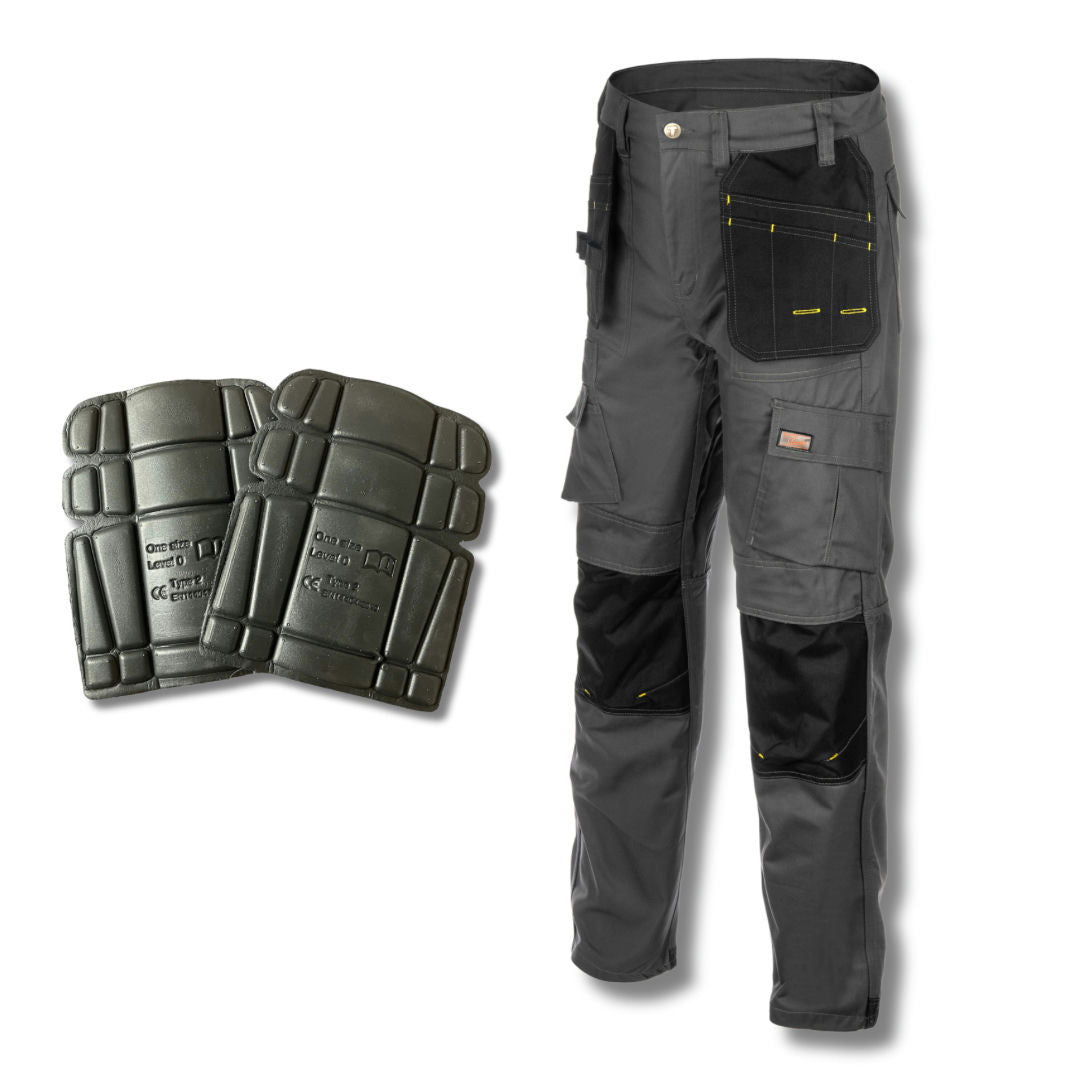Tradies ProTech Utility Work Pants With Knee Pads & Built-in Multi-Use Pockets