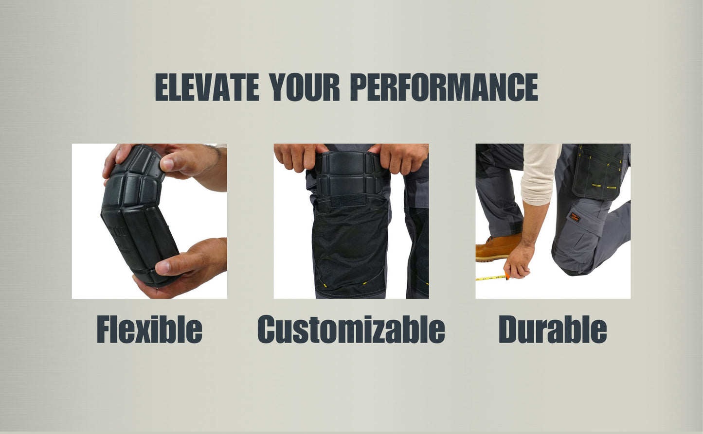 Tradies ProTech Utility Work Pants With Knee Pads & Built-in Multi-Use Pockets