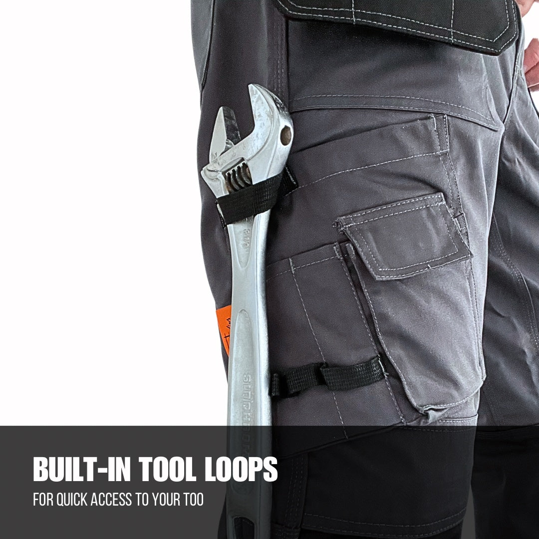 Tradies ProTech Utility Work Pants With Knee Pads & Built-in Multi-Use Pockets